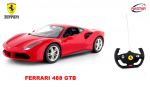 Duże Licenjonowane Zdalnie Sterowane Ferrari 488 GTB (1:14) + Bezprzewodowy Pilot.